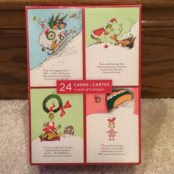 Dr. Seuss Other - Dr. Seuss The Grinch Christmas Cards
